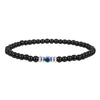 Mannen 4mm Natuurlijke Steen Boze Oog Perlen Armband - Thor