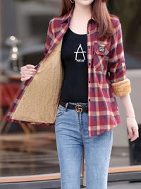 Gevoerde Casual Damesblouse - Nora
