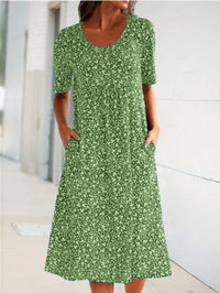 Stijlvolle Bloemenprint Jurk - Eva | Dé Perfecte Lichte Zomerjurk!