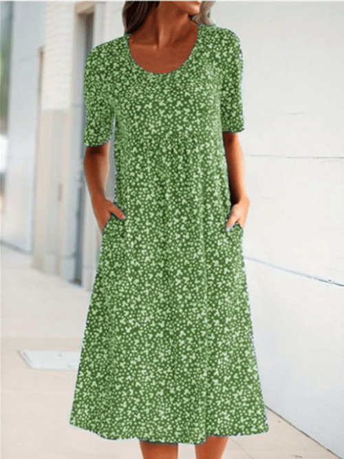 Stijlvolle Bloemenprint Jurk - Eva | Dé Perfecte Lichte Zomerjurk!
