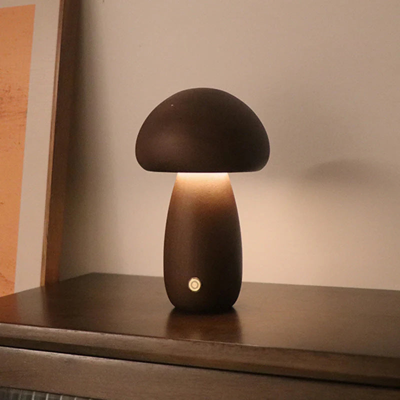 Houten Paddenstoel LED Nachtlampje - GlowShroom