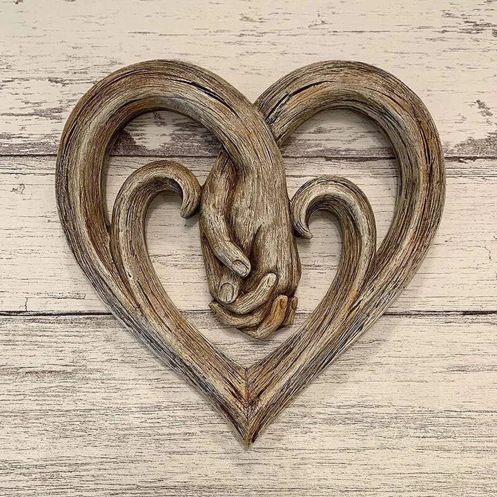 Houten Hart Wanddecoratie - ForeverTouch