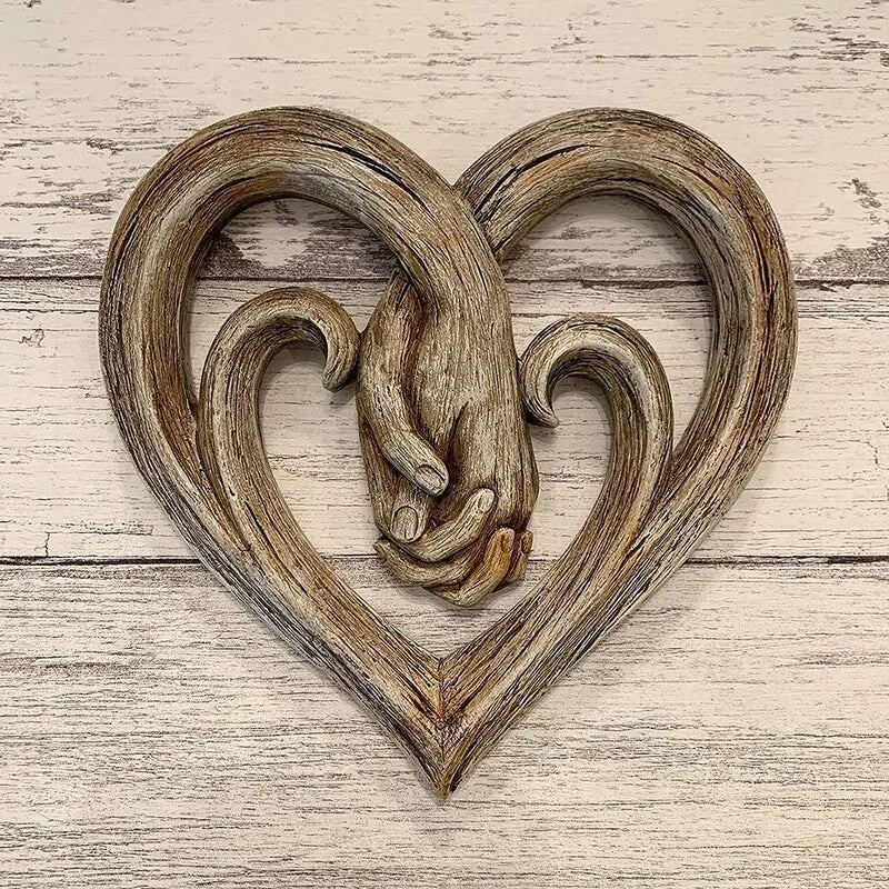 Houten Hart Wanddecoratie - ForeverTouch