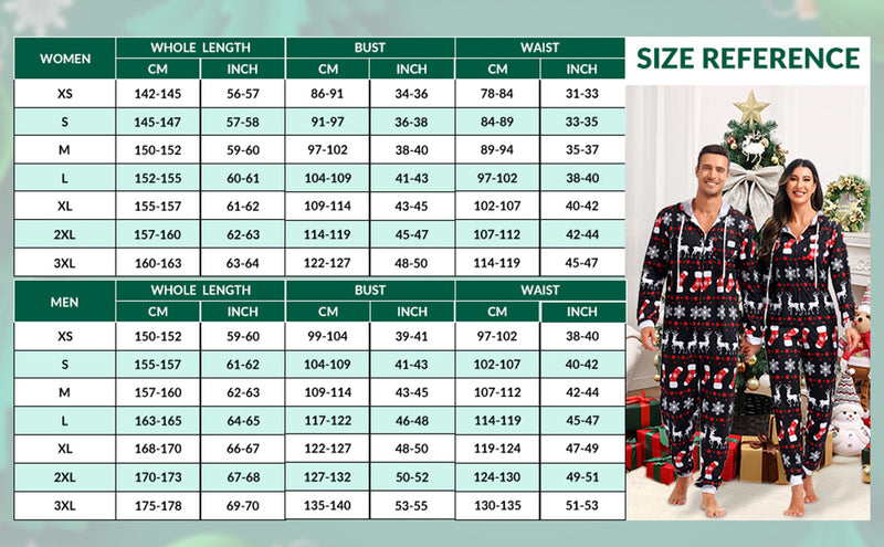 Comfortabele Koppel Kerst Matching Onesie Pyjama's - SnuggleDuo