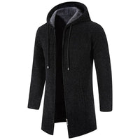 Middenlange Wollen Hoodie voor Heren - Luca