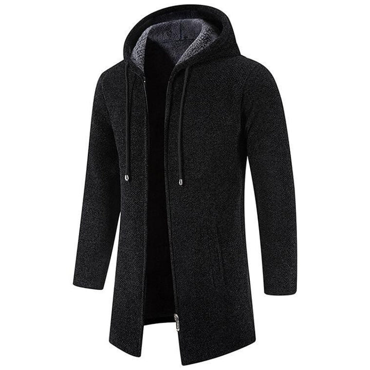 Middenlange Wollen Hoodie voor Heren - Luca