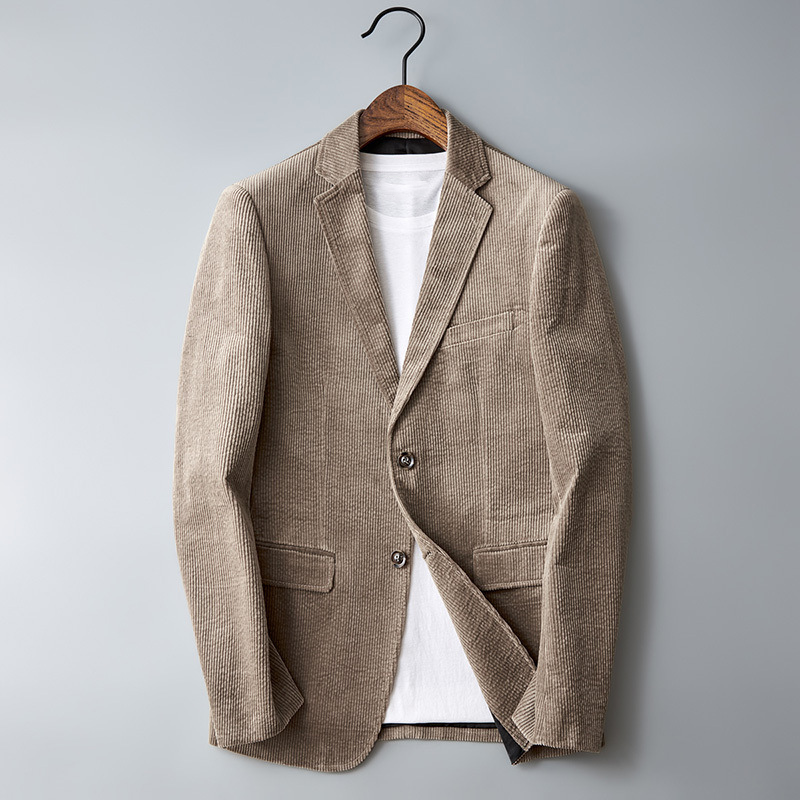 Nette Heren Ribfluweel Blazer - Vincent