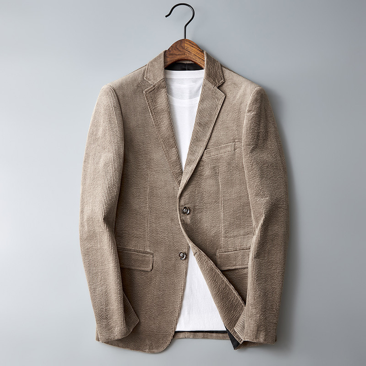 Nette Heren Ribfluweel Blazer - Vincent