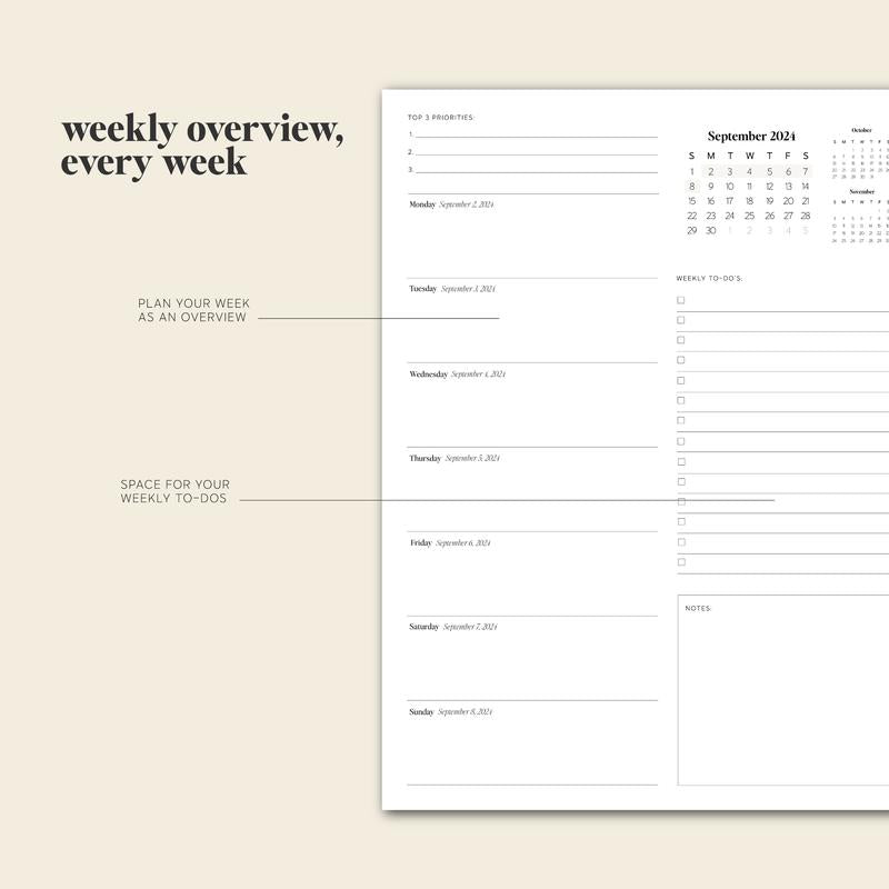 Dagelijkse Planner 24-25 - PlanEase