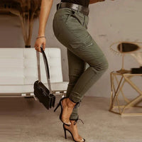 Dames Cargo Jeans met Elastische Boorden – Nadine
