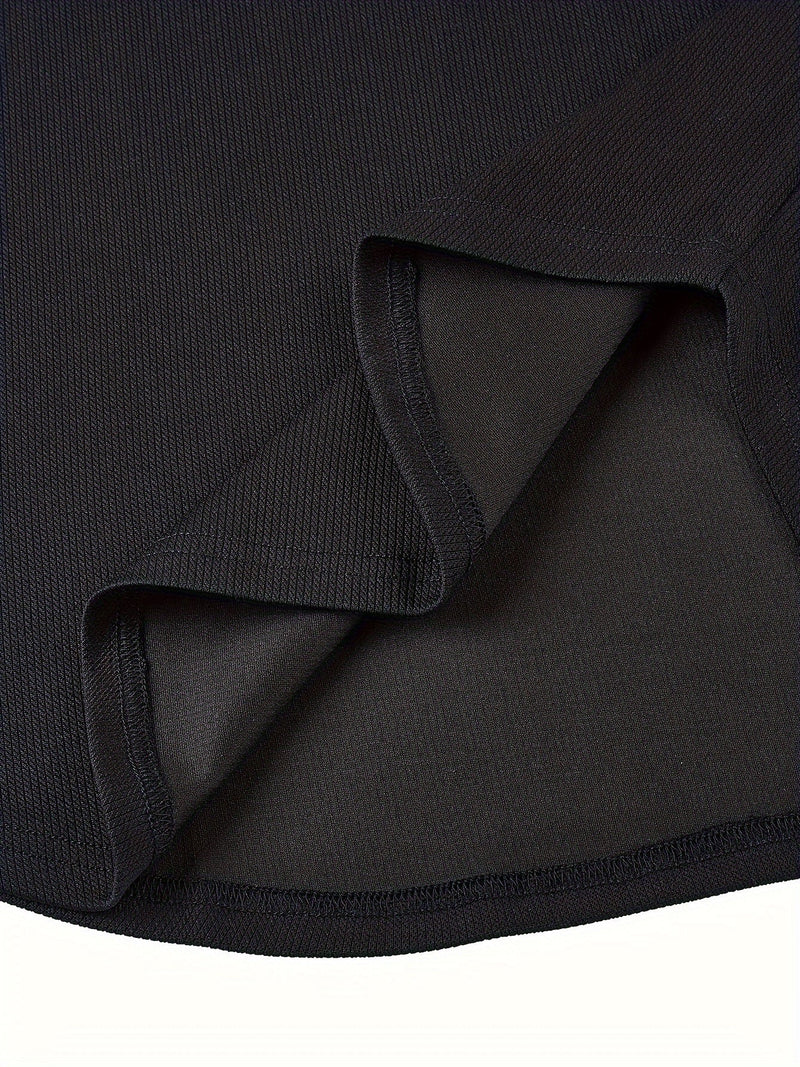 Heren T-shirt met Diepe V-hals en Textuur – Rafael