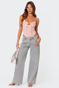 Dames Denim Broek met Relaxed Fit - Skylar