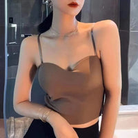 Set van 4 Luchtige Tanktops met Ingebouwde Bandeau BH - Tiana