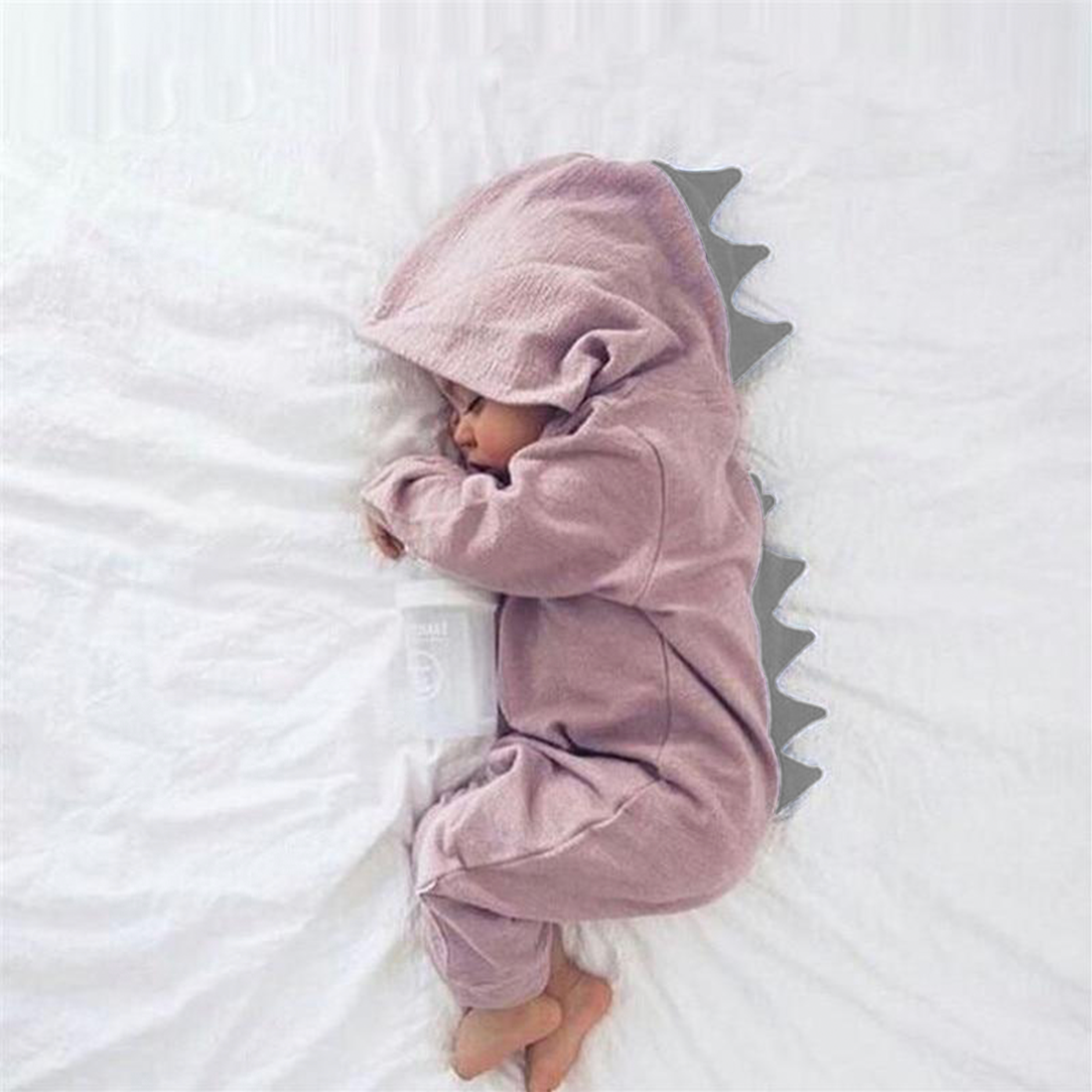 Schattige Baby Onesie met Dinosauruskapje - DinoDream Onesie