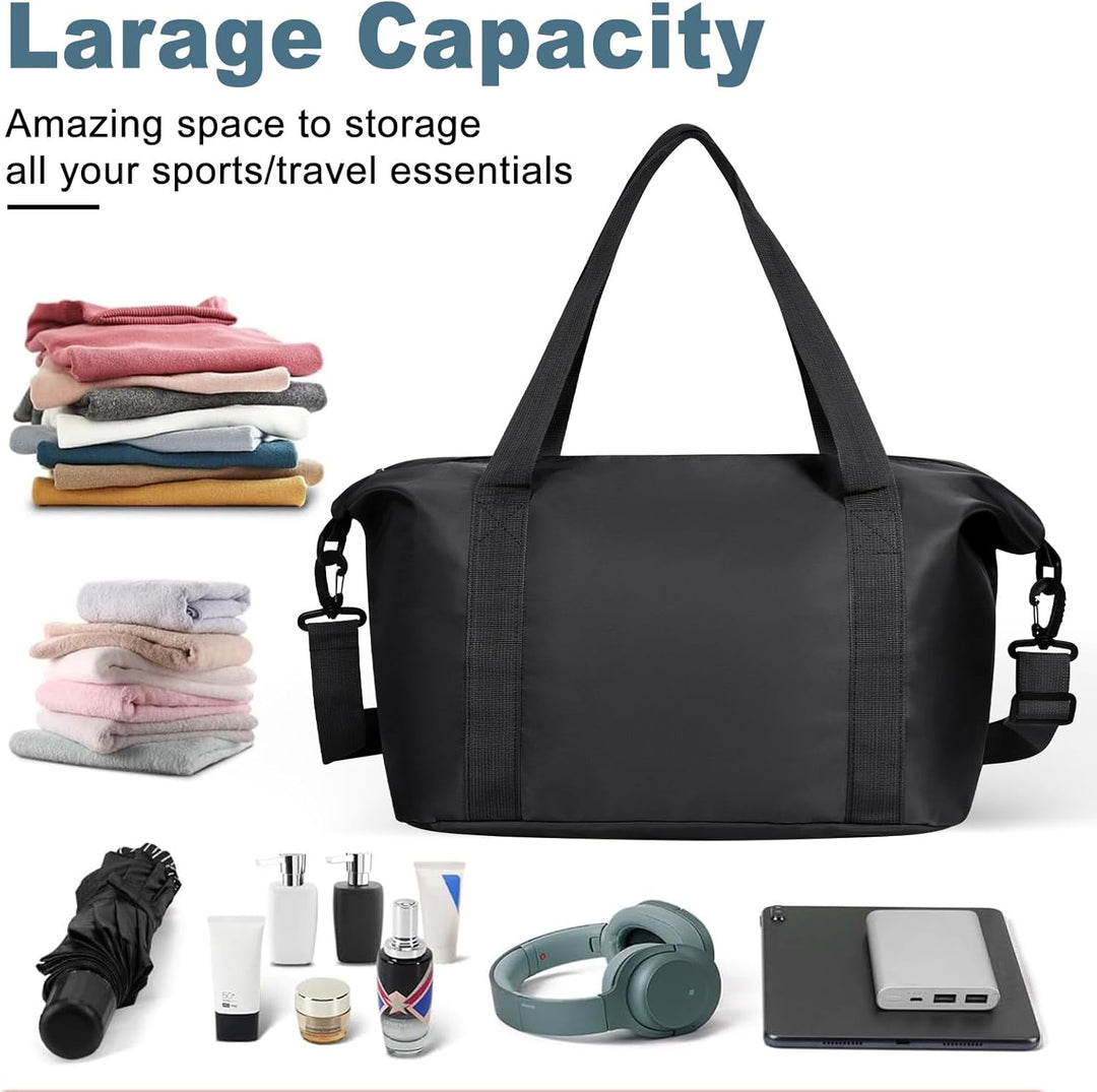 Uitbreidbare Sporttas met Nat Vak & Trolley Sleeve – Waterdichte Reisbagage