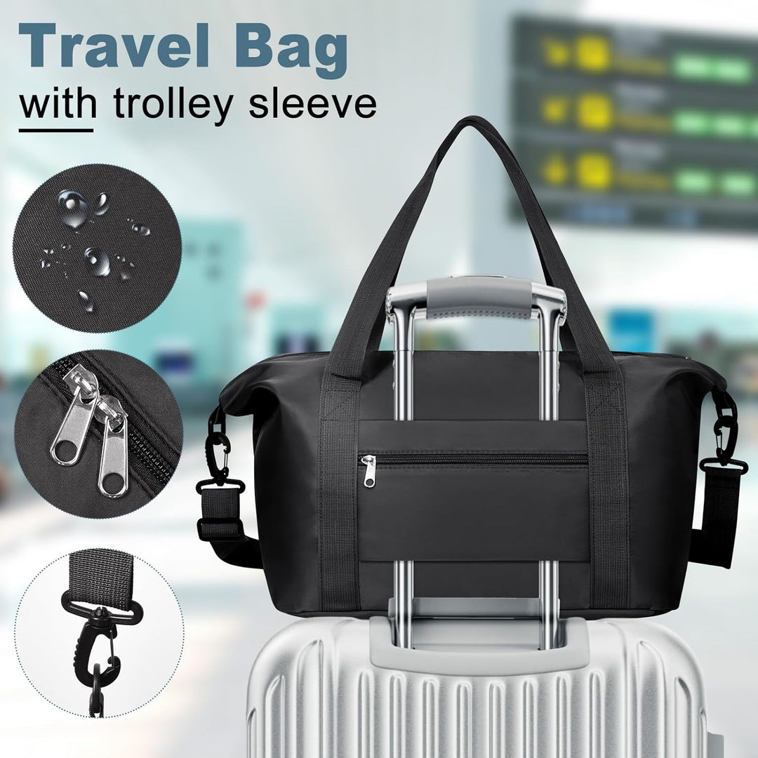 Uitbreidbare Sporttas met Nat Vak & Trolley Sleeve – Waterdichte Reisbagage