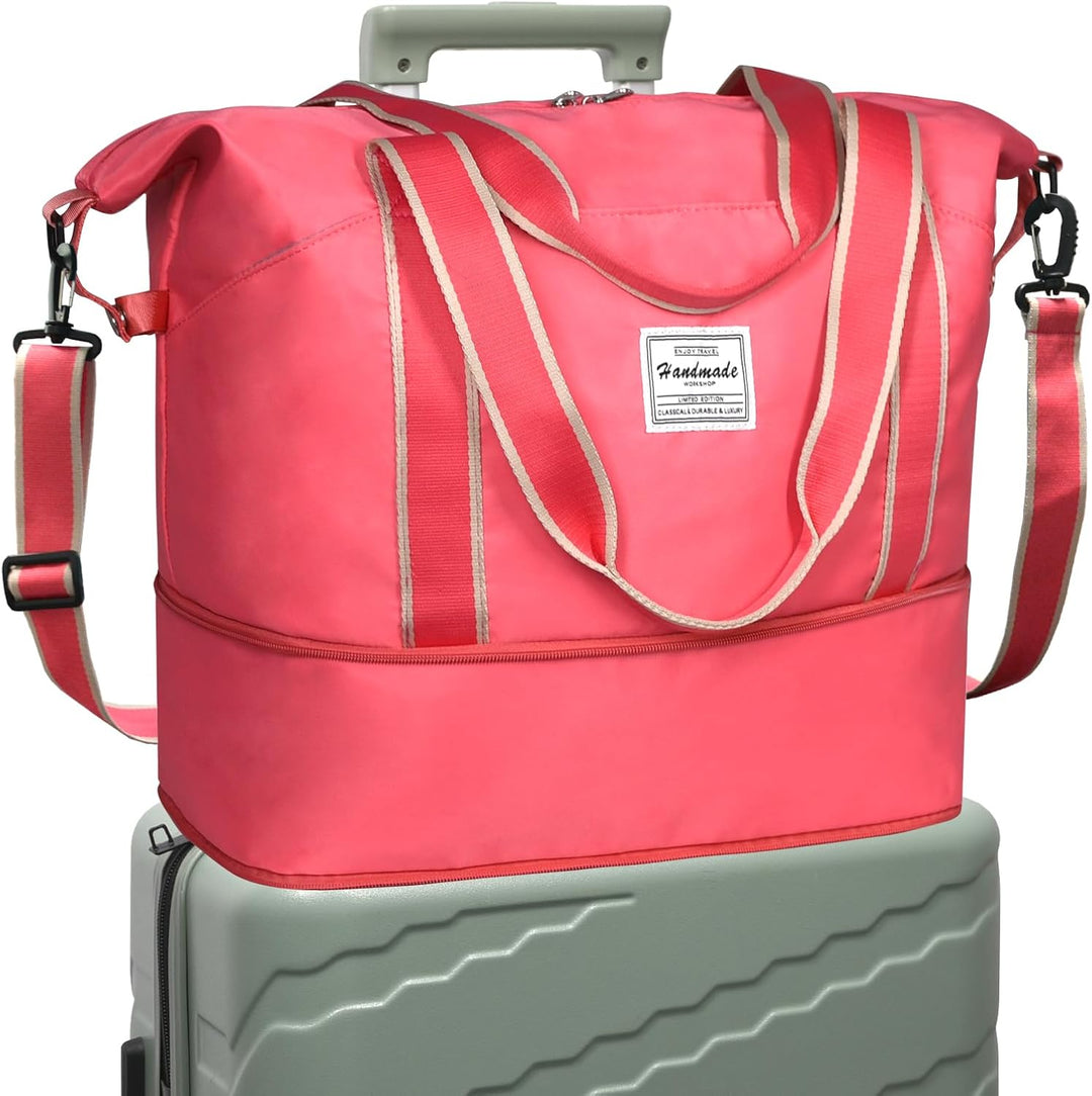 Uitbreidbare Sporttas met Nat Vak & Trolley Sleeve – Waterdichte Reisbagage