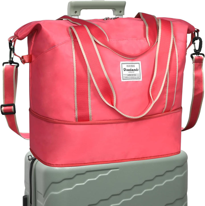 Uitbreidbare Sporttas met Nat Vak & Trolley Sleeve – Waterdichte Reisbagage
