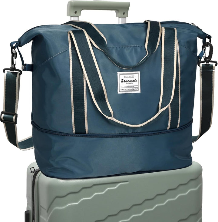 Uitbreidbare Sporttas met Nat Vak & Trolley Sleeve – Waterdichte Reisbagage
