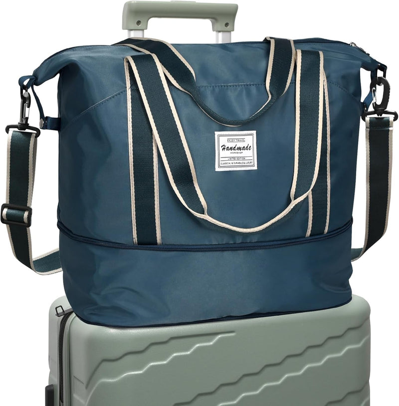 Uitbreidbare Sporttas met Nat Vak & Trolley Sleeve – Waterdichte Reisbagage