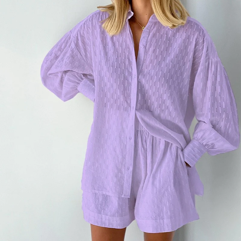Tweedelige Dames Zomerset met Lantaarnmouwen – Nina