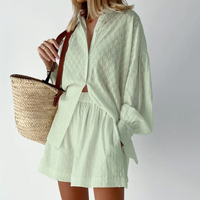 Tweedelige Dames Zomerset met Lantaarnmouwen – Nina