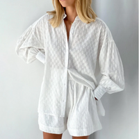 Tweedelige Dames Zomerset met Lantaarnmouwen – Nina