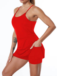 Actief sportjurkje met geïntegreerde shorts en zakken - Liana