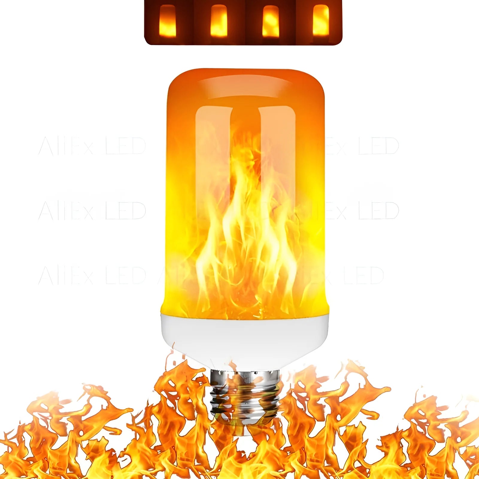 USB LED FLAME EFFECT LAMP - 9W SIMULATED FLAME BULB