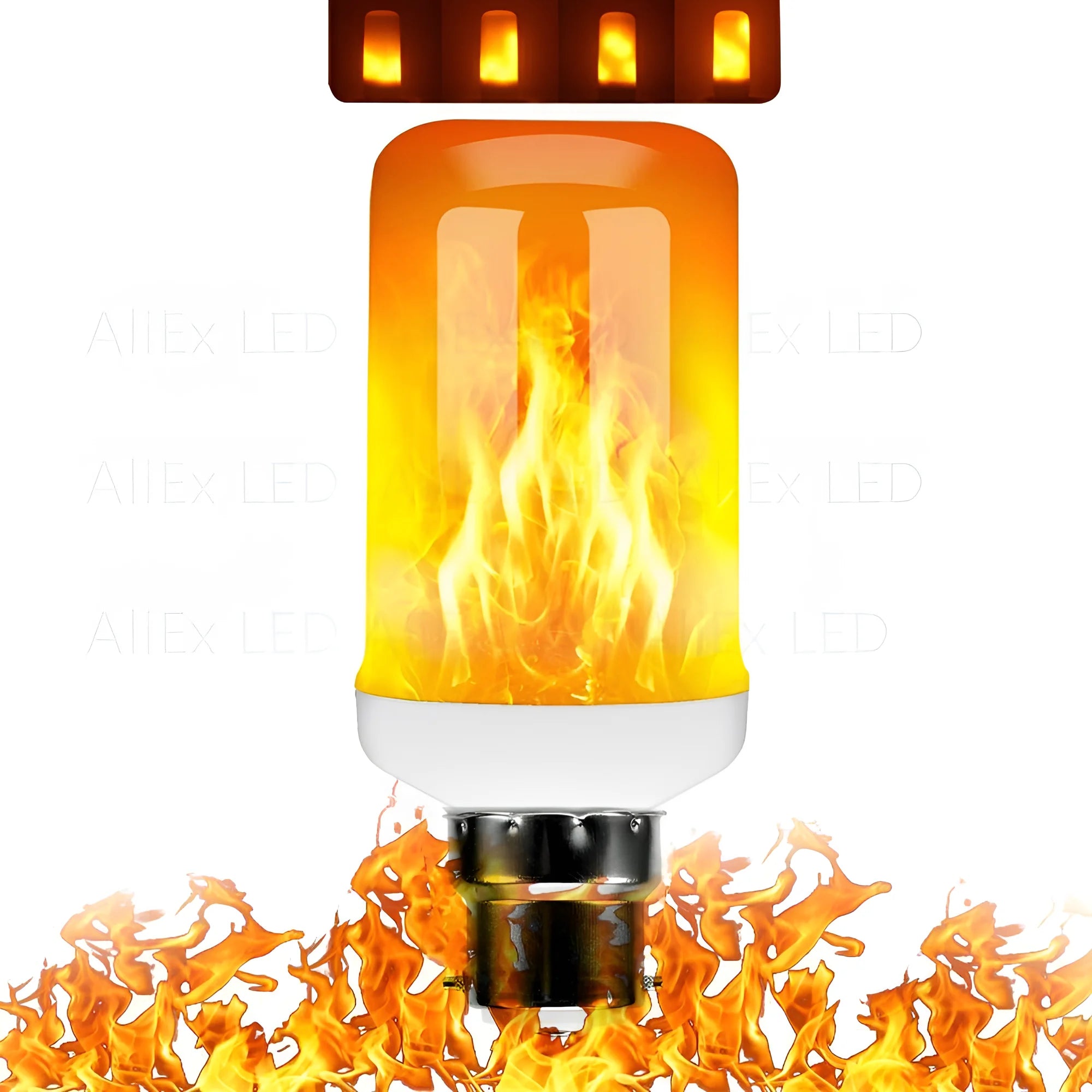 USB LED FLAME EFFECT LAMP - 9W SIMULATED FLAME BULB