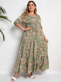Vardi Dante™ Nikki Plus Size Jurk | Vintage & Casual