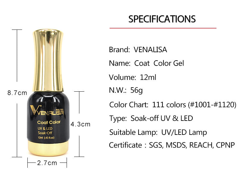 GEL NAGELLAK UV LED – LUXE KLEUREN 12ML