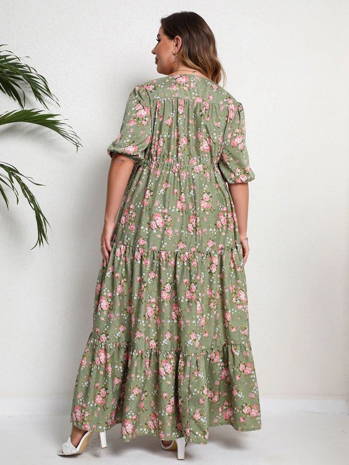 Vardi Dante™ Nikki Plus Size Jurk | Vintage & Casual