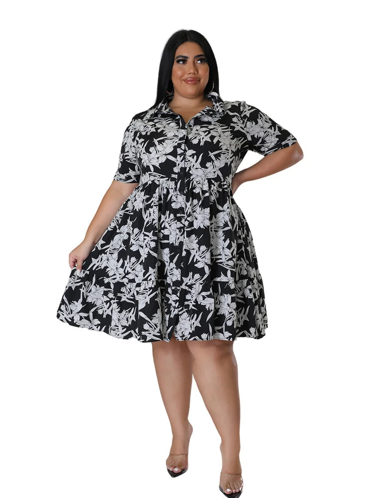 Vardi Dante™ Franka Plus Size Jurk | Stijlvol & Vrolijk