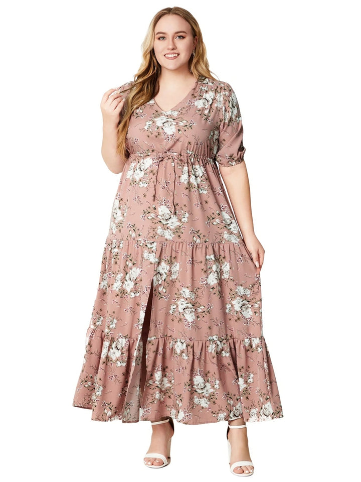 Vardi Dante™ Nikki Plus Size Jurk | Vintage & Casual