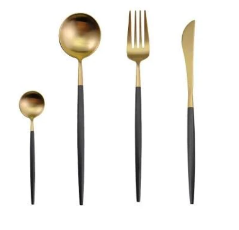 24-Delig RVS Goud-Zilver Luxe Bestek - RoyalGlow