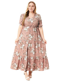 Vardi Dante™ Nikki Plus Size Jurk | Vintage & Casual