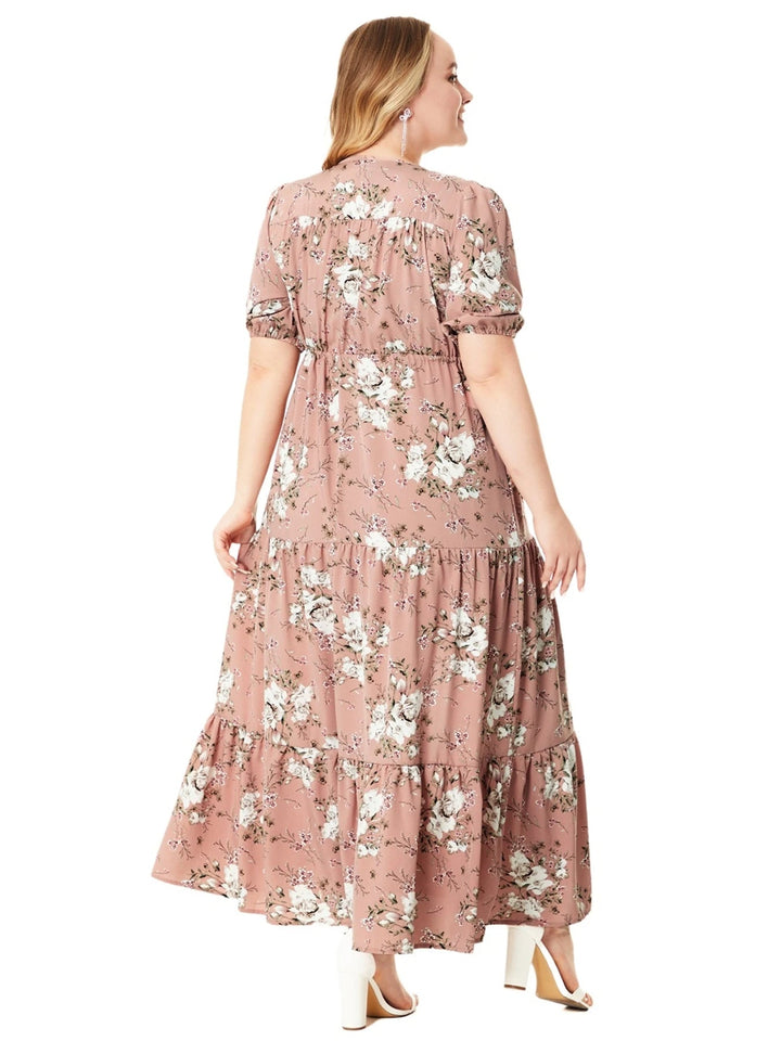 Vardi Dante™ Nikki Plus Size Jurk | Vintage & Casual