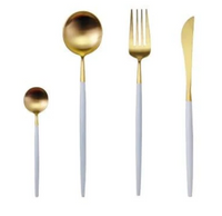 24-Delig RVS Goud-Zilver Luxe Bestek - RoyalGlow