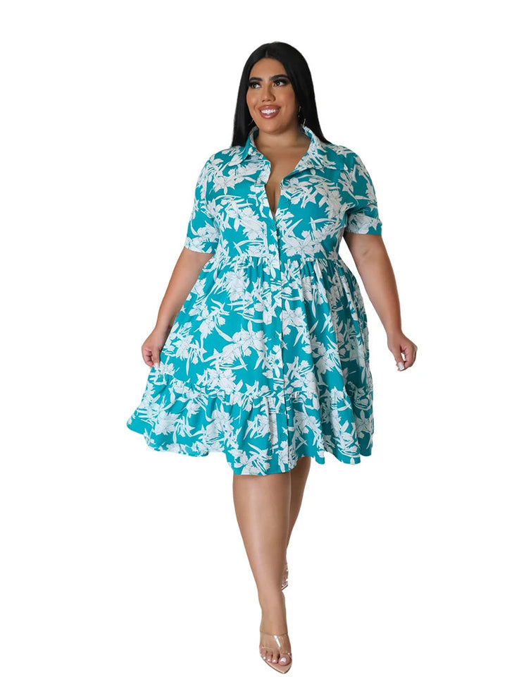 Vardi Dante™ Franka Plus Size Jurk | Stijlvol & Vrolijk