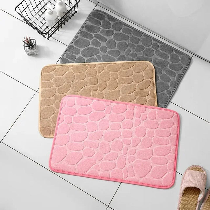 MEMORY FOAM ANTISLIP BADKAMER & WOONKAMER MAT – EMBOSSED VELVET ONTWERP