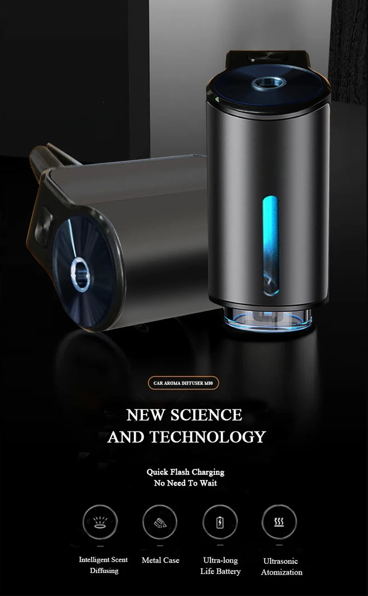 ELEKTRISCHE AROMA DIFFUSER - LUCHTVERFRISSER VOOR AUTO - USB LUCHTBEVOCHTIGER
