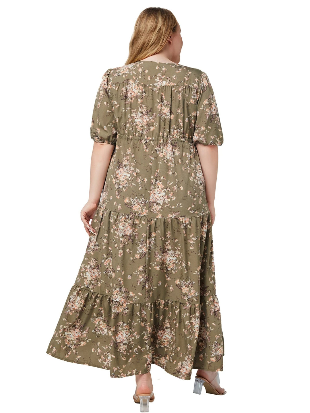 Vardi Dante™ Nikki Plus Size Jurk | Vintage & Casual