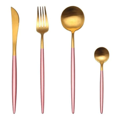 24-Delig RVS Goud-Zilver Luxe Bestek - RoyalGlow