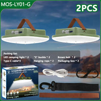 80W LED ZONNE-OPLAADBARE CAMPINGLAMP MET MAGNEET EN ZOOMFUNCTIE