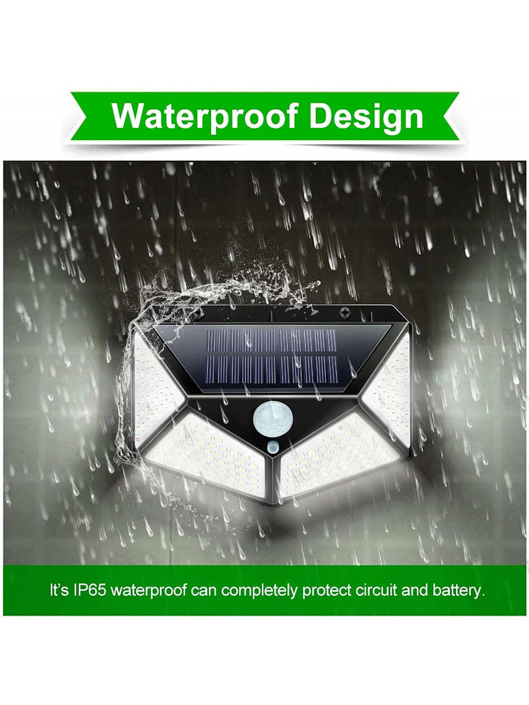 MULTIFUNCTIONELE SOLAR LAMP - WATERDICHTE LED TUINVERLICHTING MET BEWEGINGSSENSOR