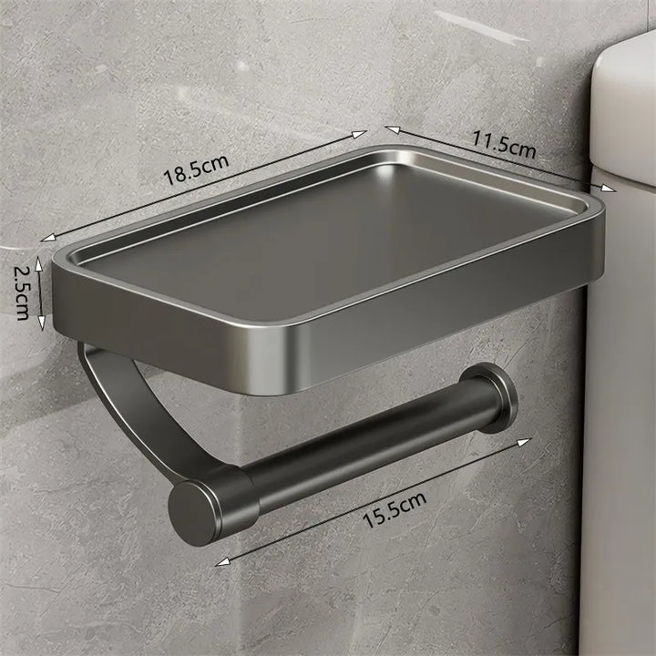 Toiletrolhouder met Plankje - Stalux