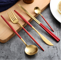 24-Delig RVS Goud-Zilver Luxe Bestek - RoyalGlow