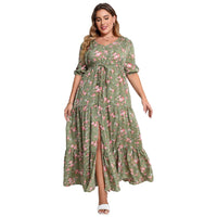 Vardi Dante™ Nikki Plus Size Jurk | Vintage & Casual