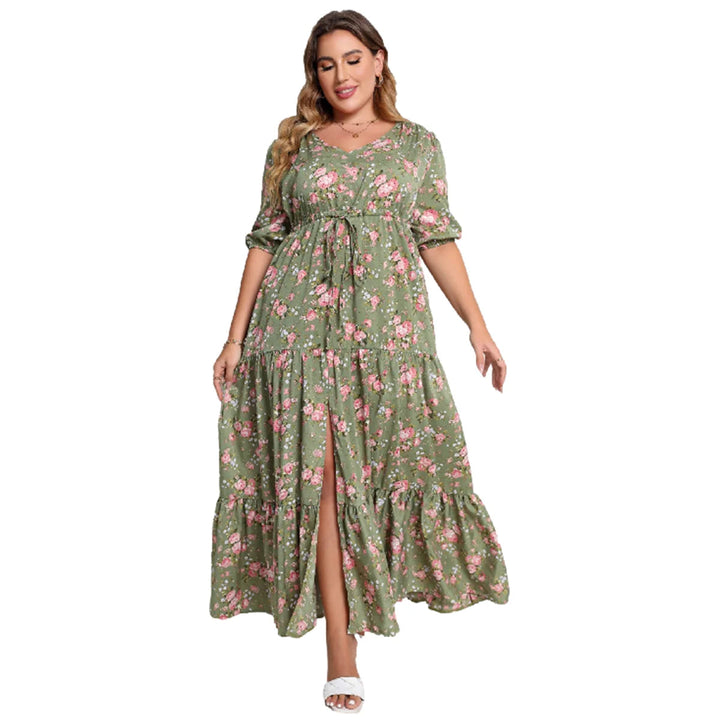 Vardi Dante™ Nikki Plus Size Jurk | Vintage & Casual